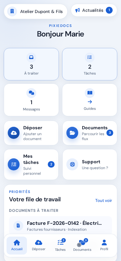 PixieDocs — GED intelligente